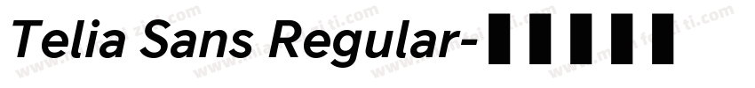 Telia Sans Regular字体转换